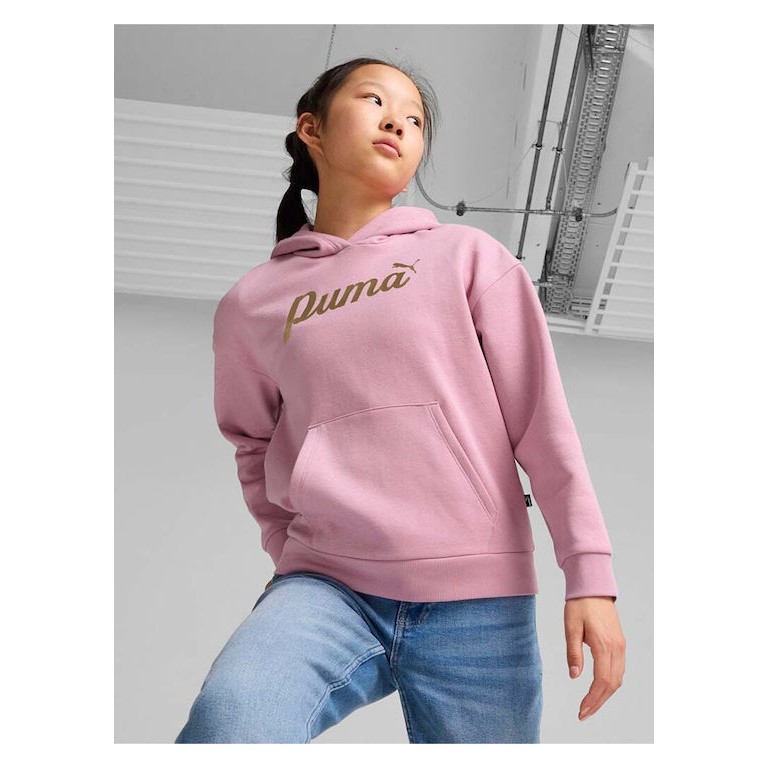Παιδική Ζακέτα με Κουκούλα Puma ESS+ Script Metallic Hoodie FL G 682780-48