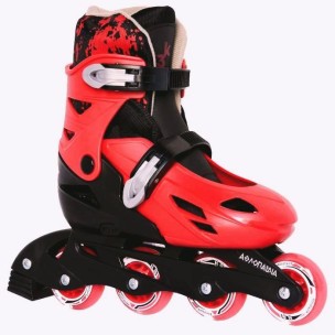 Αυξομειούμενα Inline Skates Αθλοπαιδιά, Κόκκινα 002.1083/K (Size 35-38)