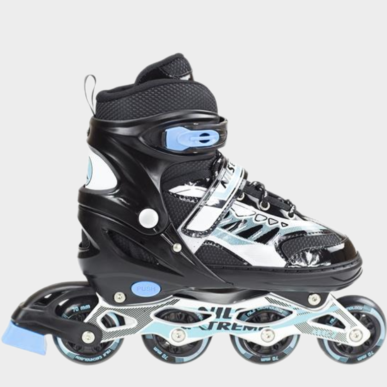 Αυξομειούμενα Πατίνια Roller Nils Extreme Inline Skates Μαύρο NJ 1828 A (Size 31-34)