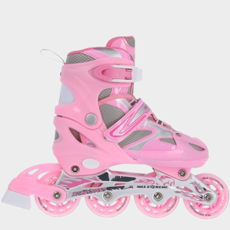 Αυξομειούμενα Roller NH18366 2 ΣΕ 1 Ροζ In-Line Skates/Hockey Ice Skates (Size 39-42)