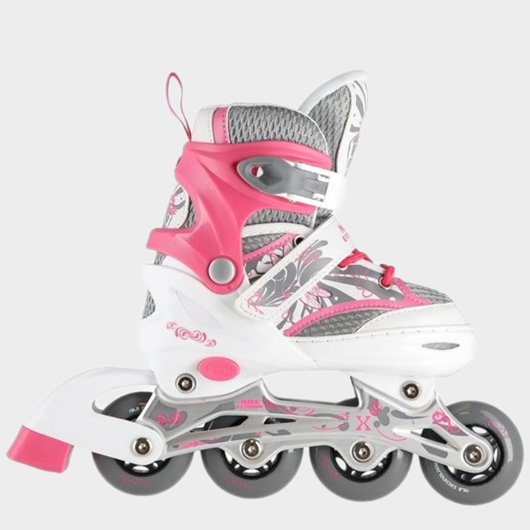 Αυξομειούμενα Πατίνια Roller NA 10602A Inline Skates Nils Extreme Ρόζ (Size 39-42)