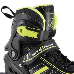 Αυξομειούμενα Roller Nils Extreme In-Line Skates/Hockey Ice Skates 2 σε 1 Μαύρο/Πράσινο NH18191 (Size 34-38)