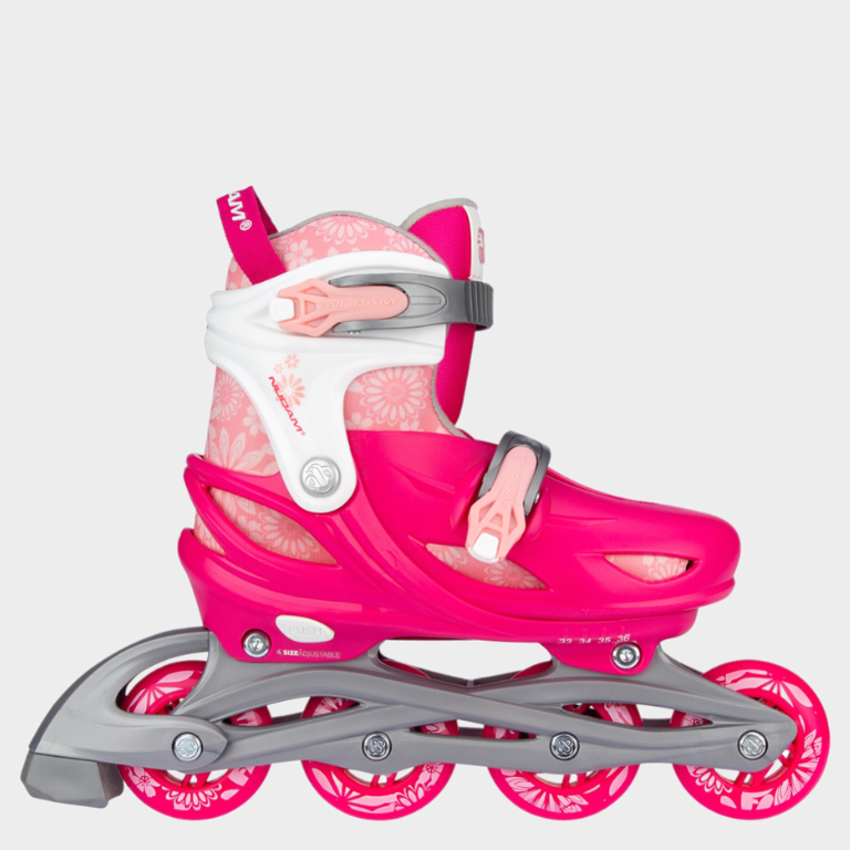 Ρυθμιζόμενα Πατίνια 3-σε-1 Nijdam Inline Skates "Floral Switch" N22AA01 (Size 33-36)