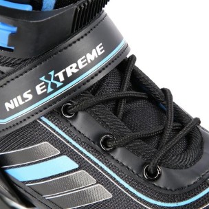 Αυξομειούμενα Roller Nils Extreme In-Line Skates/Hockey Ice Skates 2 σε 1 Μαύρο/Μπλέ NH18191 (Size 39-43)