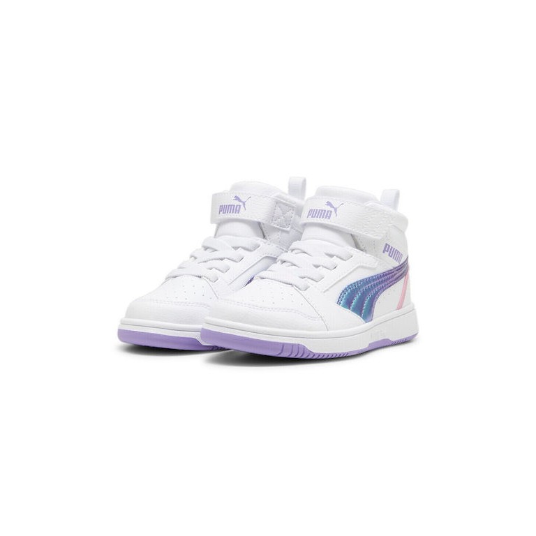 Παιδικά Παπούτσια Μπάσκετ Puma Rebound V6 Mid Bouncy Sky AC+ PS 398726-01