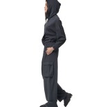 Γυναικείο Παντελόνι Φόρμας Body Action Women's Modal Cargo Trousers 021445-01 Black