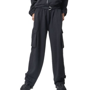 Γυναικείο Παντελόνι Φόρμας Body Action Women's Modal Cargo Trousers 021445-01 Black