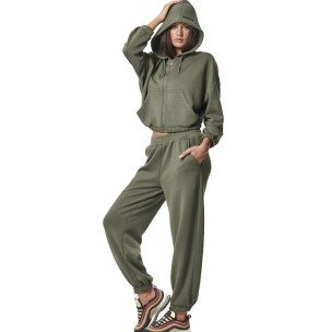 Γυναικείο Παντελόνι Φόρμας Body Action Women's Modal Wide Joggers 021446-07E Leaf Green
