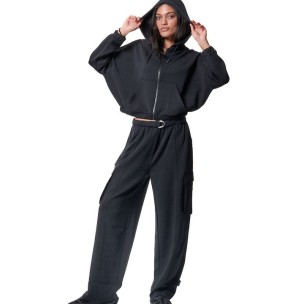 Γυναικεία Ζακέτα Body Action Women's Zip Through Modal Jacket 071424-01 Black