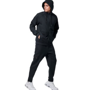 Ανδρικό Φούτερ με Κουκούλα Body Action Men's Sport Gym Tech Zip Hoodie 073420-01 Black