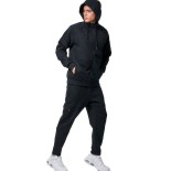 Ανδρικό Φούτερ με Κουκούλα Body Action Men's Sport Gym Tech Zip Hoodie 073420-01 Black