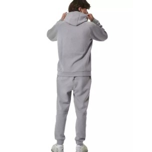 Ανδρικό Φούτερ με Κουκούλα Body Action Men's Sport Gym Tech Zip Hoodie 073420-03 Silver Grey