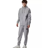 Ανδρικό Φούτερ με Κουκούλα Body Action Men's Sport Gym Tech Zip Hoodie 073420-03 Silver Grey