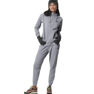 Γυναικείο Παντελόνι Φόρμας Body Action Women's Fleece Skinny Joggers 021443-03 Silver Grey