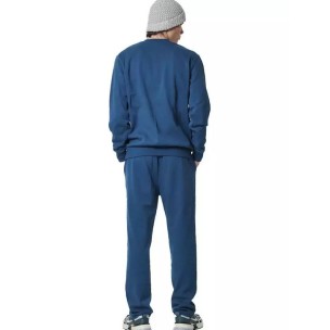 Ανδρικό Παντελόνι Φόρμας Body Action Men's Fleece Open Leg Sweatpants 023439-01-Cobalt Blue