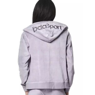 Γυναικεία Ζακέτα με Κουκούλα Body Action Women's Velour Hoodie Jacket 071417-03 Lilac Grey
