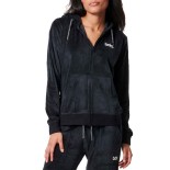 Γυναικεία Ζακέτα με Κουκούλα Body Action Women's Velour Hoodie Jacket 071417-01-Black