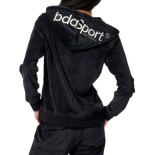 Γυναικεία Ζακέτα με Κουκούλα Body Action Women's Velour Hoodie Jacket 071417-01-Black