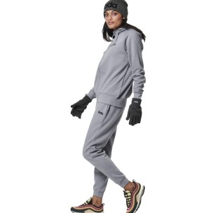 Γυναικεία Ζακέτα με Κουκούλα Body Action Women's Fleece Full Zip Hoodie 071421-03 Silver Grey