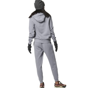 Γυναικεία Ζακέτα με Κουκούλα Body Action Women's Fleece Full Zip Hoodie 071421-03 Silver Grey