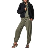 Γυναικεία Ζακέτα με Κουκούλα Body Action Women's Boucle Faux Sheepskin Jacket 071423-01-Black