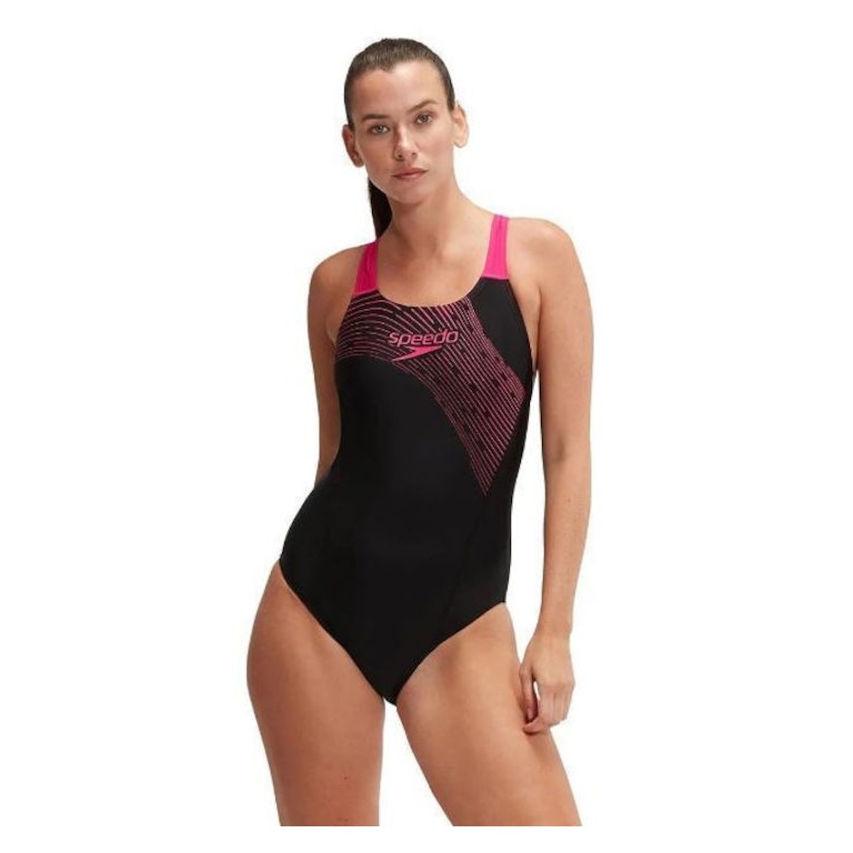 Γυναικείο Αθλητικό Ολόσωμο Μαγιό Speedo Womens Medley Logo 1 Piece 134741-7215