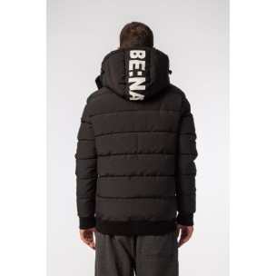 Ανδρικό Μπουφάν Be:Nation Bomber Jacket With Detachable Hood 08302302 (Black)