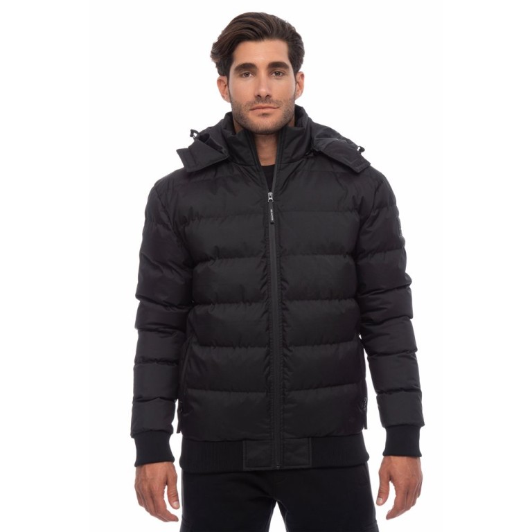 Ανδρικό Μπουφάν Be:Nation Bomber Jacket With Detachable Hood 08302302 (Black)