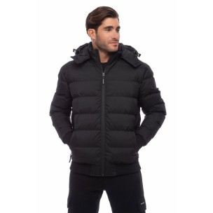 Ανδρικό Μπουφάν Be:Nation Bomber Jacket With Detachable Hood 08302302 (Black)