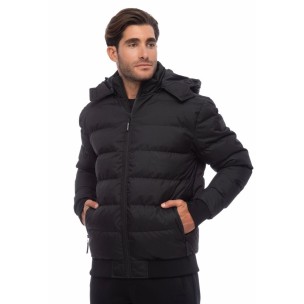 Ανδρικό Μπουφάν Be:Nation Bomber Jacket With Detachable Hood 08302302 (Black)