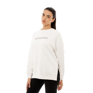 Γυναικείο Φούτερ Be:Nation Reflective Crew Neck 06102301 (White)