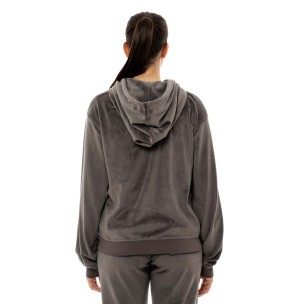 Γυναικεία Ζακέτα Με Κουκούλα Be:Nation Velour Full Zip Hoodie 07102303 (D.Grey)