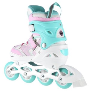 Αυξομειούμενα Πατίνια Roller Nils Extreme In-Line Skates Λευκό/Τιρκουάζ NA 14198 (Size 39-42)