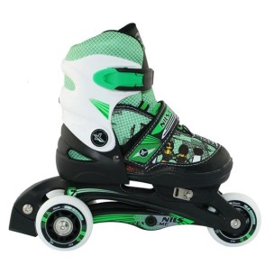 Αυξομειούμενα Roller NJ9128 2 ΣΕ 1 Πράσινο IN-LINE SKATES/HOCKEY ICE SKATES