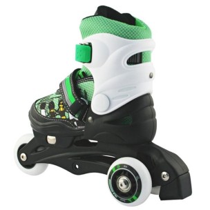 Αυξομειούμενα Roller Nils Extreme In-Line Skates/Hockey Ice Skates 2 σε 1 Πράσινο NJ9128 (30-33)