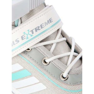 Αυξομειούμενα Roller Nils Extreme In-Line Skates/Hockey Ice Skates 2 σε 1 Άσπρο/Μπλέ NH18191 (Size 29-33)