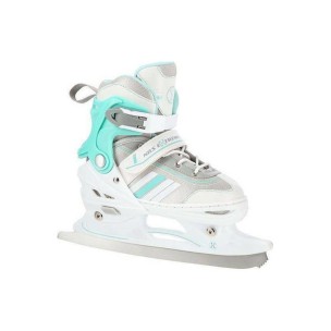 Αυξομειούμενα Roller Nils Extreme In-Line Skates/Hockey Ice Skates 2 σε 1 Άσπρο/Μπλέ NH18191 (Size 29-33)