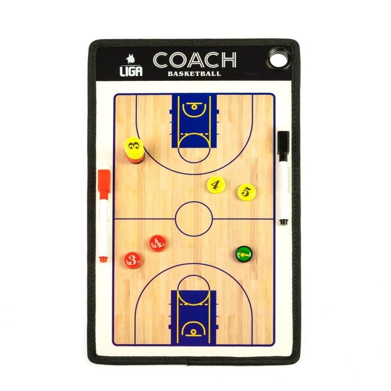 Πίνακας Τακτικής Μπάσκετ 23x38cm Ligasport Basketball Tactic Board