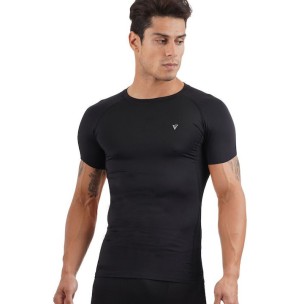MEN'S COMPRESSION S/S T-SHIRT MAGNETIC NORTH 50027 Black