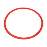 Στεφάνι Ασκήσεων 40cm Ligasport Agility Ring (Κόκκινο)