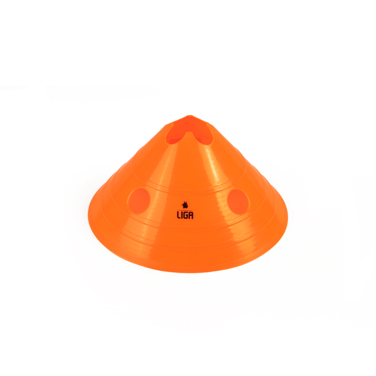 Κομμένος Κώνος Με Τρύπες 15cm Ligasport Cut Cone With Holes (Πορτοκαλί Φλούο)