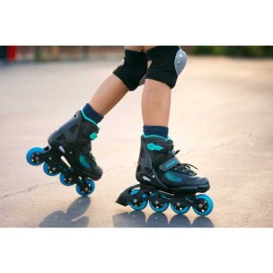 Αυξομειούμενα Πατίνια Playlife Joker Sky Μαυρο/Μπλέ 19.880264 (Size 28-31)