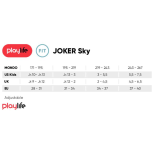 Αυξομειούμενα Πατίνια Playlife Joker Sky Μαυρο/Μπλέ 19.880264 (Size 28-31)
