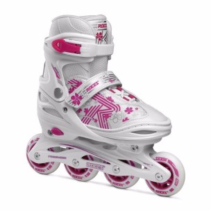 Αυξομειούμενα Inline Skates Roces Jokey 3.0 Girl Λευκό/Ρόζ 18.400846/WP (Size 30-33)
