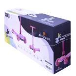 Τρίτροχο Πατίνι (Scooter) Αναδιπλούμενο με Φωτιζόμενη Βάση και Ροδάκια Φούξια Αθλοπαιδιά 002.61214/FU