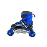 Αυξομειούμενα Πατίνια Roller GC SK2 Σέτ 3 σε 1 Μπλέ Led (Size 29-32)
