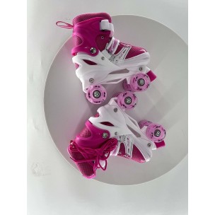 Αυξομειούμενα Πατίνια Roller GC SK3 Quad Ρόζ (Size 31-34)