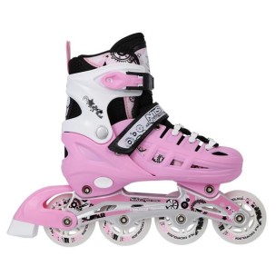 Αυξομειούμενα Πατίνια Rollers Nils Extreme Σέτ 4 σε 1 NH 10905 Ρόζ (Size 31-34)