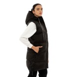 Γυναικείο Αμάνικο Μπουφάν Be:Nation Long Vest Puffer Jacket 08102402-01 (Black)