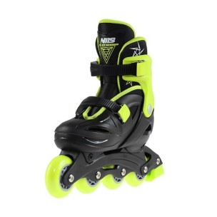 Αυξομειούμενα Πατίνια Roller Nils Extreme In-Line Skates Μαύρο/Λαχανί NJ/NA 0321 (Size 26-30)